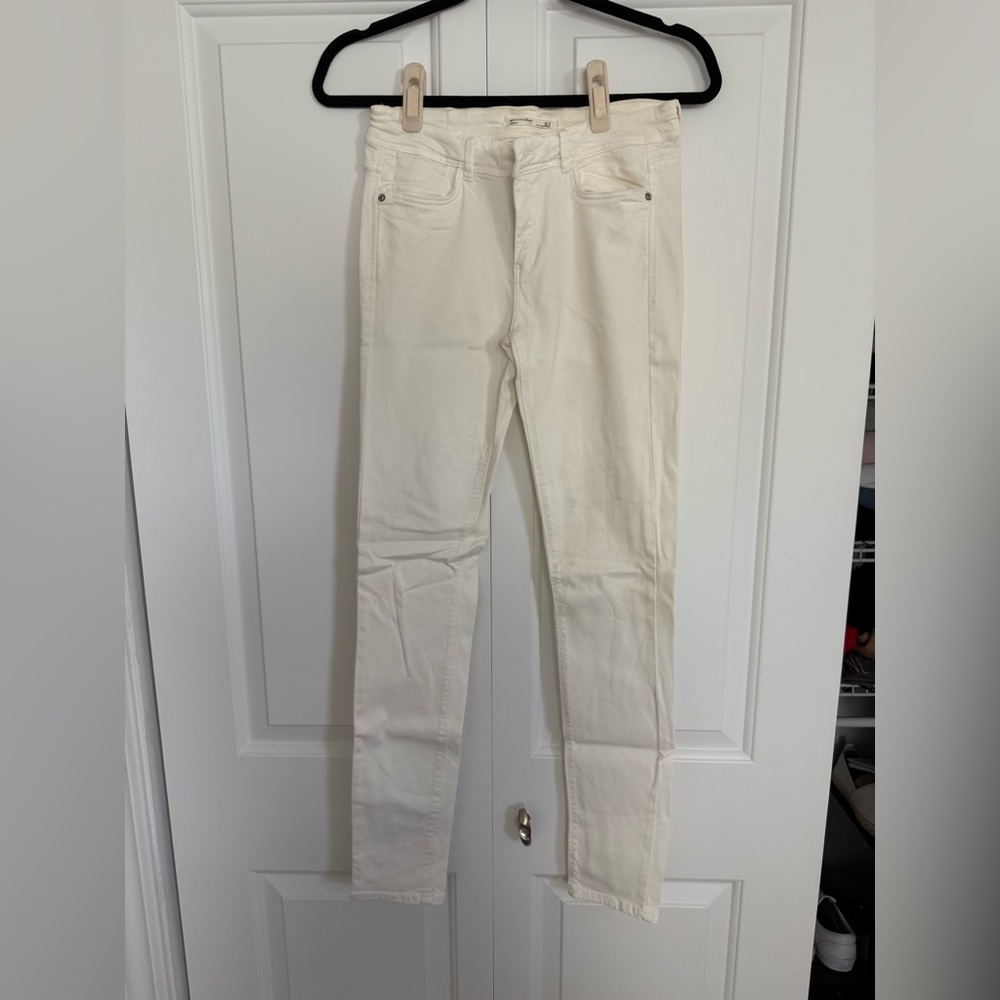 Zara Women’s Cream Skinny Jeans